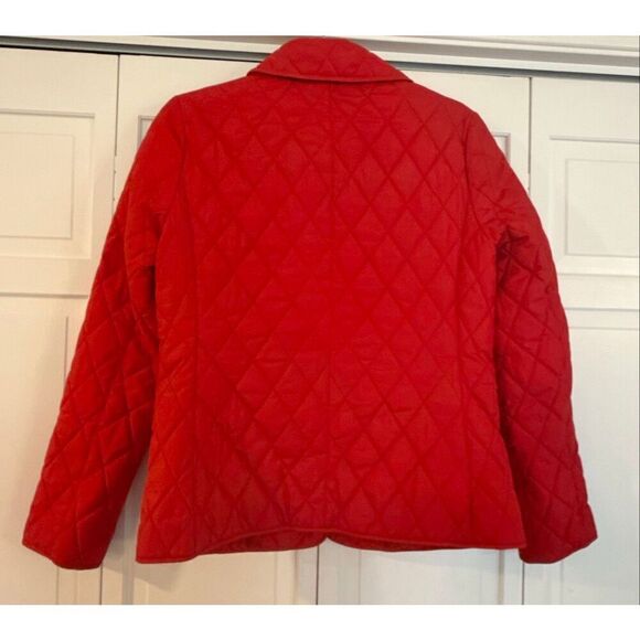 Michael Michael kors red quilted silver clasp jacket size small - Picture 9 of 9